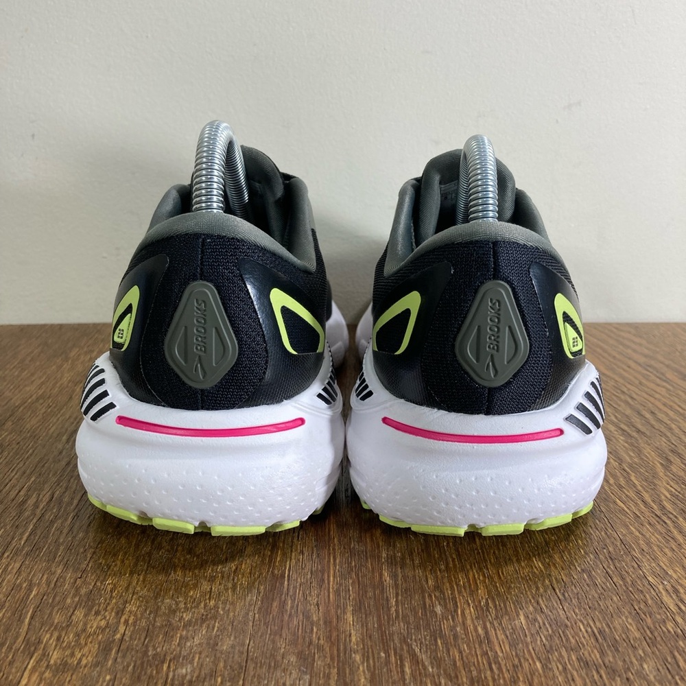 Brooks Adrenaline 23 Running Shoe Women Various Sizes Black/Gunmetal/Sharp Green - Picture 4 of 11